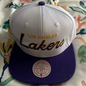 Los Angeles Lakers Hat - White and Purple